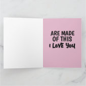 ROMANTISCHE SWEET DREAMS ZIJN GEMAAKT VAN DEZE KAA KAART (Binnen)