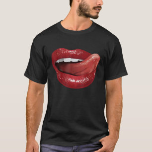 Romantische tong voor moeder vader jongens meisjes t-shirt