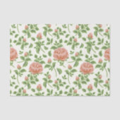 Romantische trendy roze rozen  achtergrond tissuepapier (Voorkant)