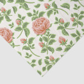 Romantische trendy roze rozen  achtergrond tissuepapier (Detail)