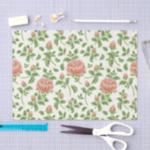 Romantische trendy roze rozen  achtergrond tissuepapier (Craft)