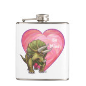 Romantische Triceratops zijn van mij Heupfles (Voorkant)