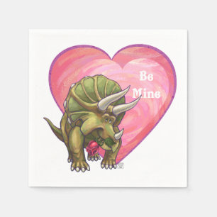 Romantische Triceratops zijn van mij Servetten