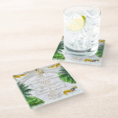 Romantische tropische Onderzetters (Schuin)