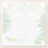 Romantische tropische Onderzetters (Achterkant)