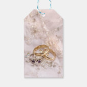 Romantische trouwringen gunst dank u label cadeaulabel (Achterkant)