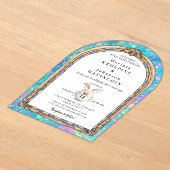 romantische trouwuitnodiging acryl uitnodigingen (Laagn)