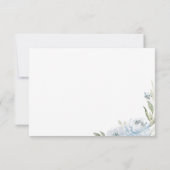 Romantische tuinbaardblauw bedankkaart (Achterkant)