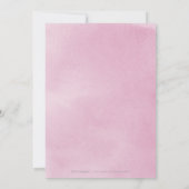 Romantische tuinmauve bloembruiloft save the date (Achterkant)