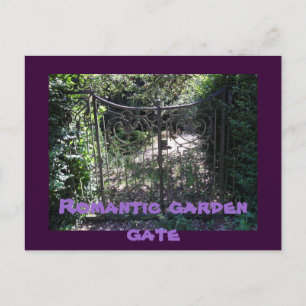 Romantische tuinpoort briefkaart