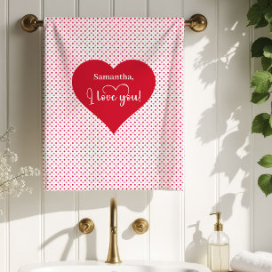 Romantische Valentijn badhanddoek cadeau voor vrou Bad Handdoek