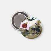 ROMANTISCHE VALENTIJN BRIEF, RODE WAX SEAL MAGNEET (Voorkant / Achterkant)