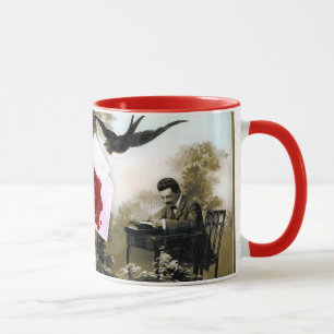 ROMANTISCHE VALENTIJN BRIEF, RODE WAX SEAL MONOGRA MOK