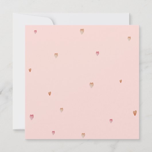 Romantische Valentijn met Floral Heart Kaart (Achterkant)