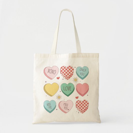 Romantische Valentijn's Day Canvas tas - Schattige (Voorkant)