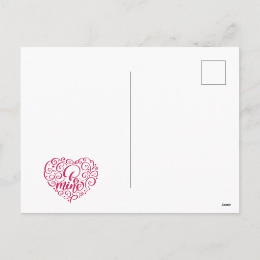 Romantische Valentijnsdag | Bourgondië en gouden h Feestdagenkaart (Achterkant)