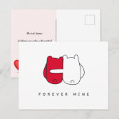 Romantische Valentijnsdag Briefkaart (Voorkant / Achterkant)