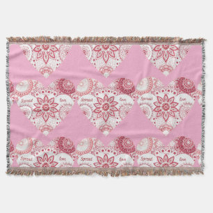 Romantische Valentijnsdag Mandala  Deken