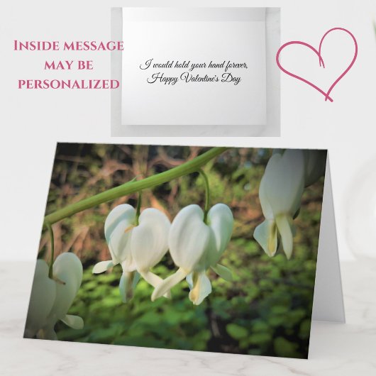 Romantische Valentijnsdag met bloedingsharten Kaart