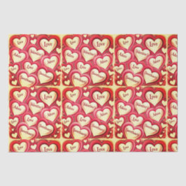 Romantische Valentijnsdag met een hartthema Tissuepapier