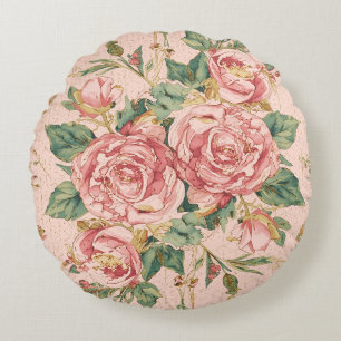 Romantische Valentijnsdag met Mooie Rozen,Roze Rond Kussen