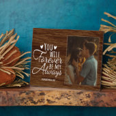 Romantische Valentijnsdag Plaque met Easel Fotoplaat (Zijkant)