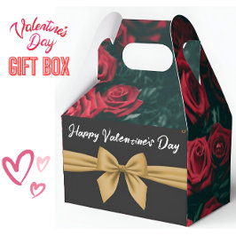 Romantische Valentijnsdag Rozen met Elegant Bow Bedankdoosjes