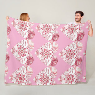 Romantische Valentijnsdagdeken met Mandala Fleece Deken