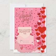 Romantische Valentijnsdagkaart 