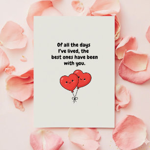 Romantische Valentijnskaart voor koppels cadeau Feestdagenkaart