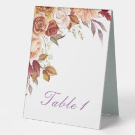 ROMANTISCHE VALKLEUREN VRIJGEZELLENFEEST TAFELNUMM