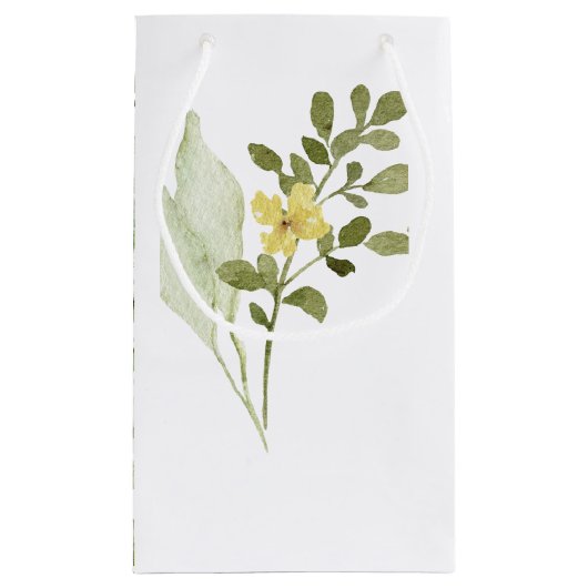 Romantische veld bloem bruiloft gunst geschenk tas klein cadeauzakje (Achterkant)