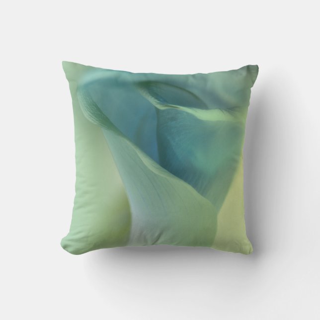 Romantische ventilator in blauwe tonen kussen (Voorkant)