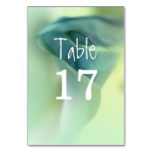 Romantische ventilator in Blue Tones Wedding Kaart (Achterkant)