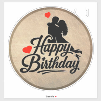 Romantische Verjaardag Sticker