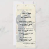 Romantische vintage bruiloft paar kunst (Achterkant)