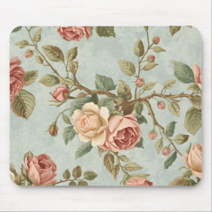 Romantische Vintage Rozentuin Muismat