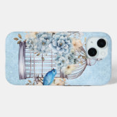 Romantische vintage waterverf bloemkooi Case-Mate iPhone case (Achterkant (horizontaal))