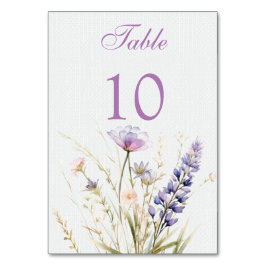 Romantische violette bloemen bruiloft kaart