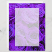 Romantische violette paarse rozen,  rozenbouquet (Voorkant / Achterkant)