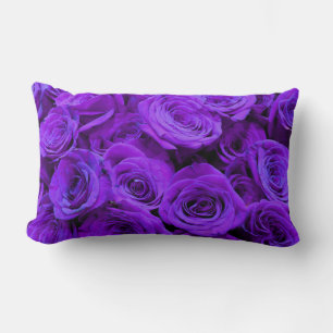 romantische violette paarse rozen , rozenroos bou kussen