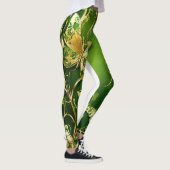 Romantische vlinders en wijnstokken Leggings (Rechts)