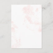 Romantische Vogels Blush Roze Bloemen Bruiloft Informatiekaartje (Achterkant)