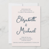 Romantische vogels en script huwelijksuitnodiging save the date (Achterkant)