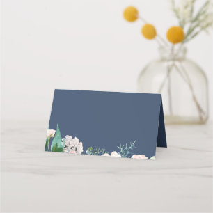 Romantische volken Kaarten met een blauw buffet-