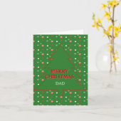 Romantische vrolijke kerst Kaart voor vader (Gele Bloem)
