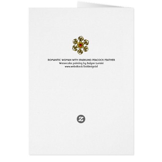 ROMANTISCHE VROUW MET EEN SPARKERPIEGEL VERDER (Achterkant)