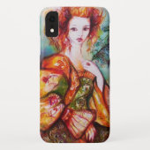 ROMANTISCHE VROUW MET EEN SPARKERPIEGEL VERDER Case-Mate iPhone CASE (Achterkant)