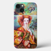 ROMANTISCHE VROUW MET EEN SPARKERPIEGEL VERDER Case-Mate iPhone CASE (Achterkant)