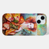 ROMANTISCHE VROUW MET EEN SPARKERPIEGEL VERDER Case-Mate iPhone CASE (Achterkant (horizontaal))